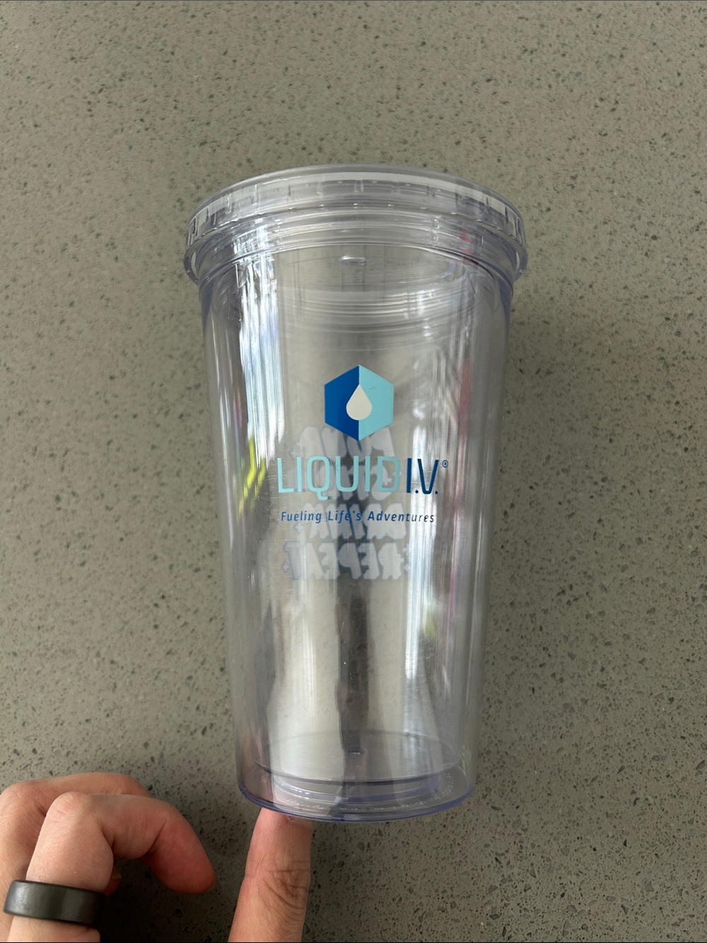 Liquid IV Clear Travel Tumbler - Clear